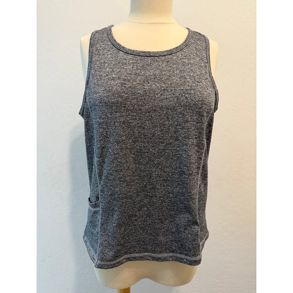 Gray athletic tank top